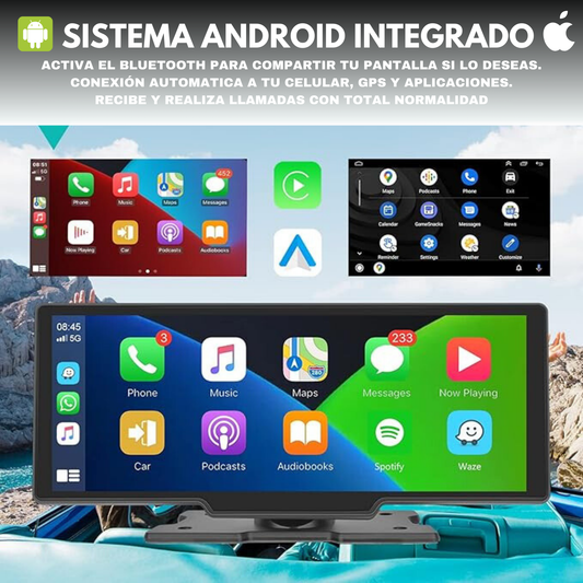 Pantalla Android 12"con GPS | Conexión Celular y Wifi